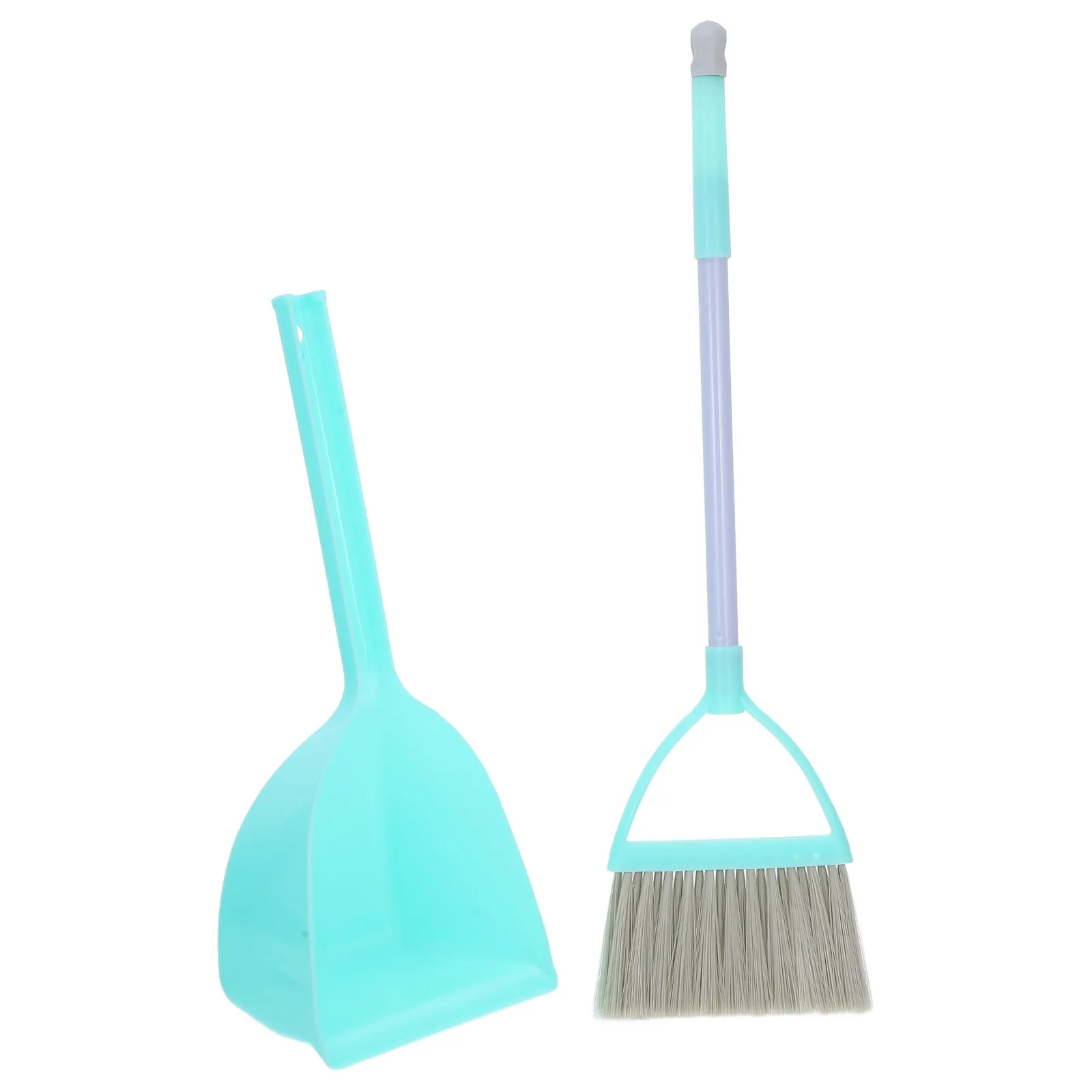 1Set Mini Kinderbezem Stoffer Set Klein schoonmaakhulpmiddel Lichtgewicht felle kleur voor het reinigen van de kleuterschool en interactief spelen