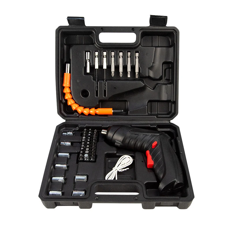

3.5N/m Max Torque Electric Rotatable 3.6V Working Voltage 1800mAh Capacity 47PCS Rechargeable Electric Screwdriver and Bits Set