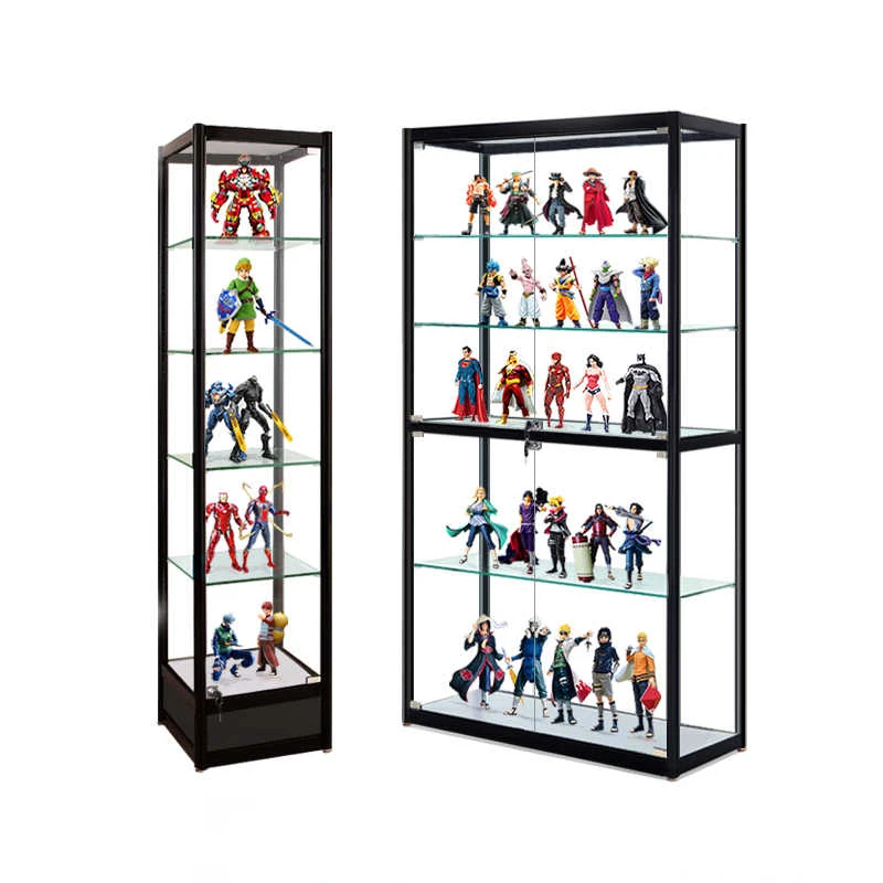 Custom.Boutique Modern Aluminium Profile Showcase Retail Lockable Glass Display Cabinet Cheap Display Showcases for Sale