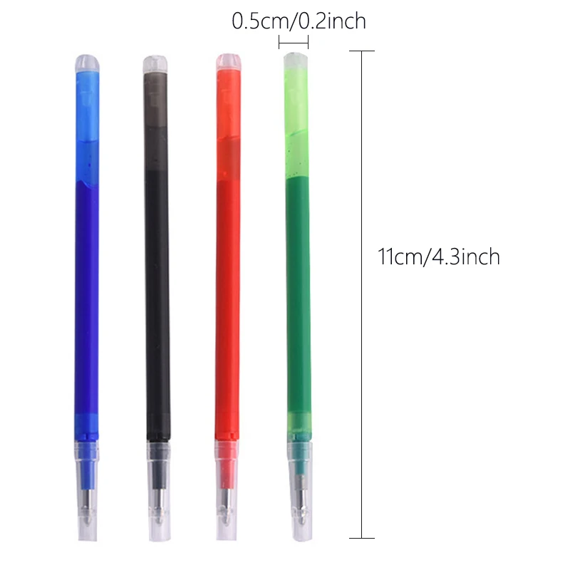 0,7 mm Presstyp-Nachfüllungen, blau, schwarz, rot, grün, löschbar, große Kapazität, 30 Stück/Set, Schule, Büro, Schreibwaren – Detail 3
