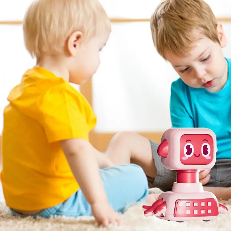 Jouets mentaires oriels mignons de voiture d'inertie d'animal avec la tête rotative pour la maison, jouets de véhicule de poulpe de bande dessinée, côtes arrière