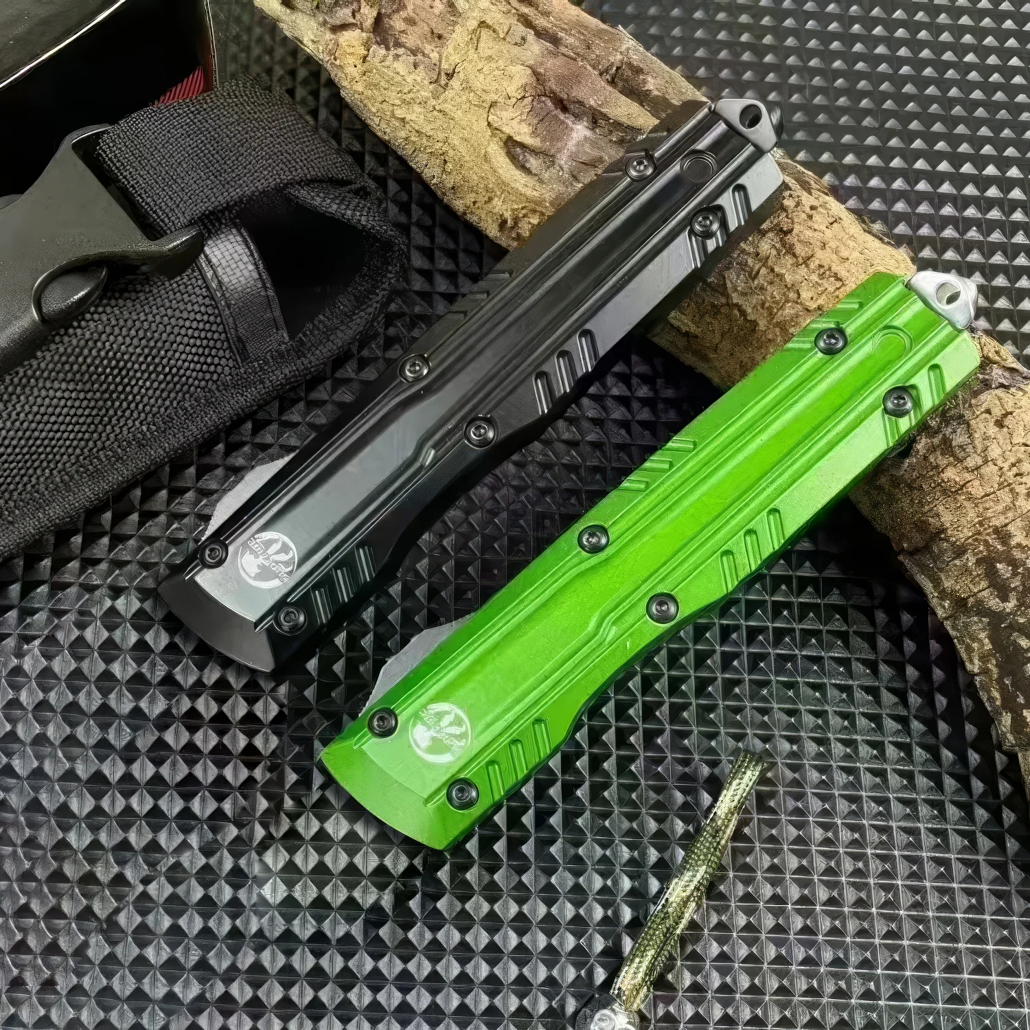 سكاكين Micro Tech OTF SUREFIRE مقبض من سبائك الزنك للتخييم في الهواء الطلق أدوات EDC للدفاع عن النفس