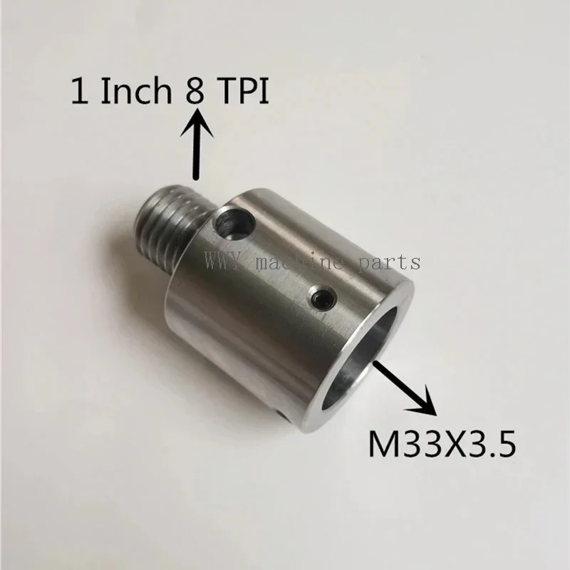 Adaptador 8tpi para M33 x 3.5 para Torno de Madeira Chuck Converte Ferramentas de Torneamento Torno Adaptador do Eixo Headstock