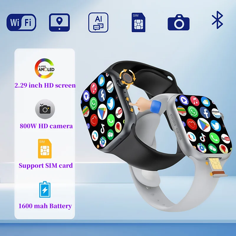 

Новые умные часы CD20 имеет 180° ° вращающаяся камера с 2,29-дюймовым AMOLED-экраном 490x580 с поддержкой SIM-карты, Wi-Fi, GPS-видеозвонков