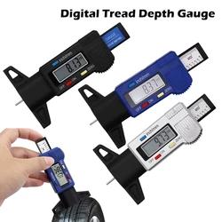 LCD Digital CarTyre Tire Tread Depth Gauge Tire Monitoring System Stainless Steel Caliper Depth Gauge  Inspection Measurer Tools