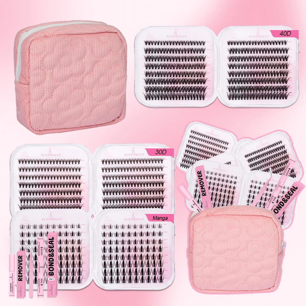 

DIY кластеры ресниц, натуральные наращивание ресниц, сегментированные ресницы, натуральные сегментированные пучки ресниц, портативные для путешествий