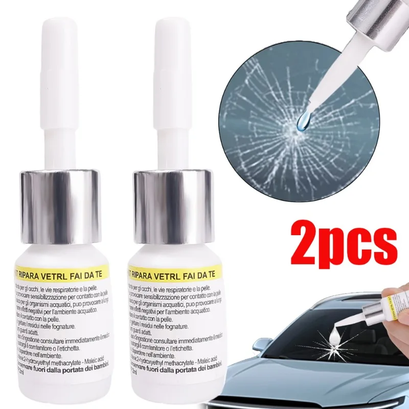 Car  Windshield Window Glass Cracked Repair Agent Scratch Nano Repairing Set Traceless Curing Glue Resin Repair Tools