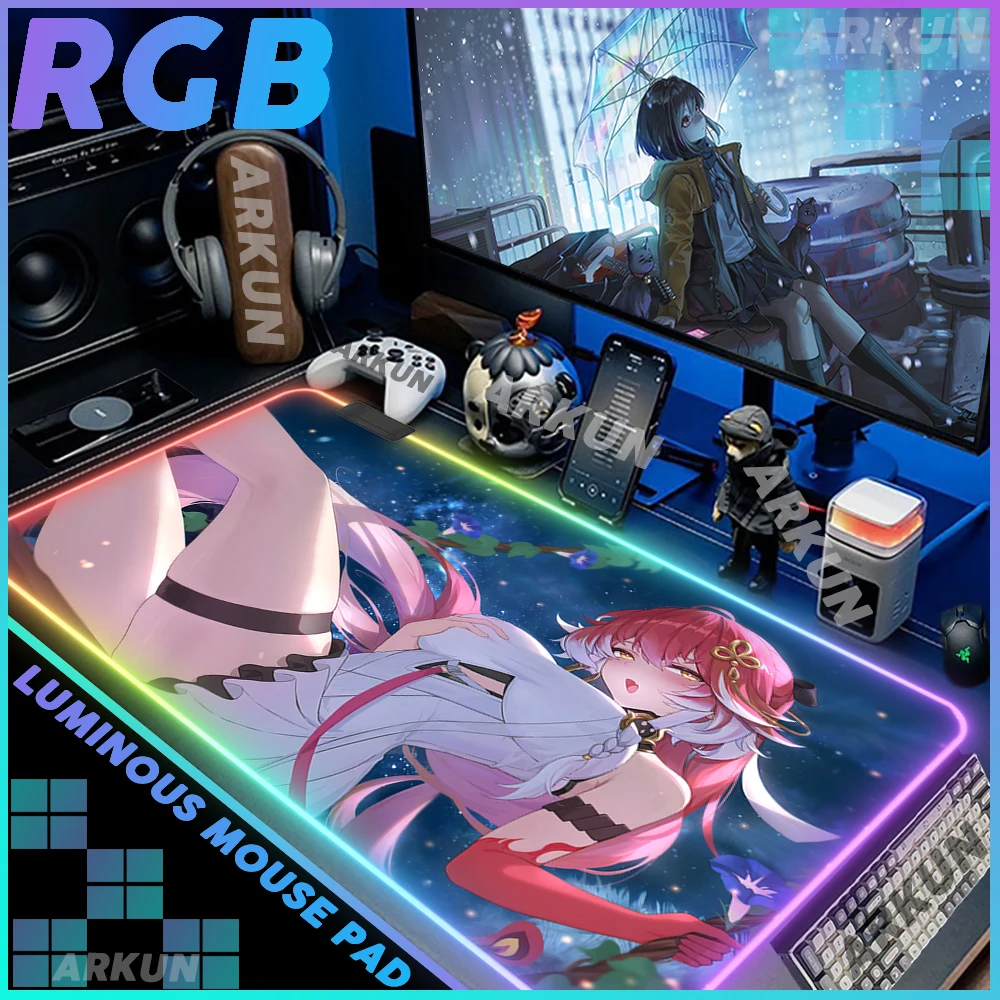 

RGB Large Kawaii Hot Sex Girl ChangLi Popular Cool Wuthering Waves Gaming Mouse Pad XXL 900x400 Computer Game Keyboard Big Mat