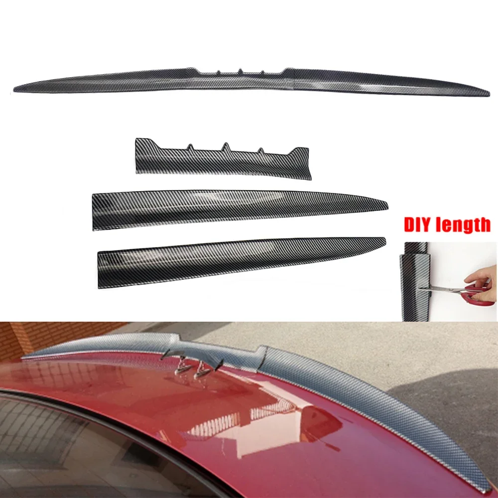 Car Universal Roof Spoiler Tail Spoiler Trunk Wing DIY Refit Spoiler poiler wing racing trunk aut car accessories
