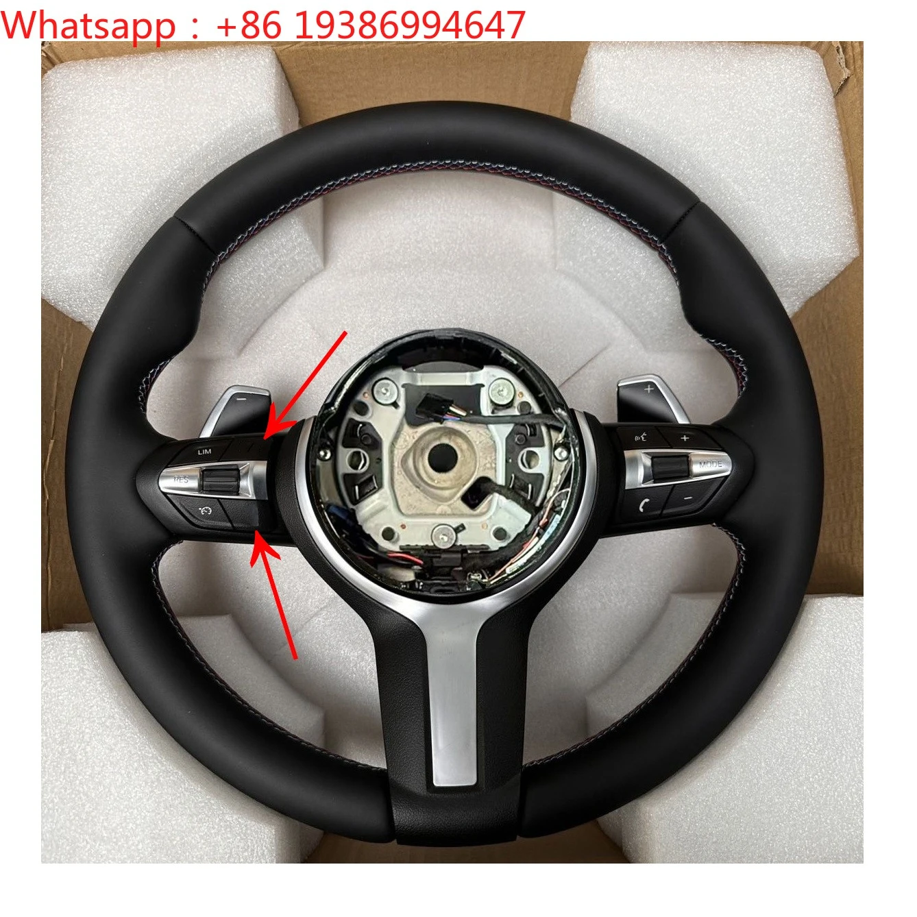 For Wholesale F10 F11 F20 F21 F22 F30 F31 F32 F36 F80 M Sport Carbon Fiber Heated Vibration Leather Sport Steering Wheel for BMW