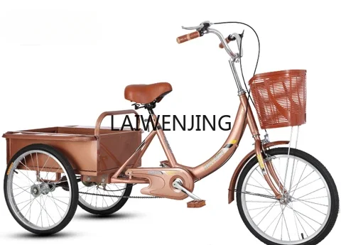 HLZ new elderly tricycle with bucket adult human tricycle