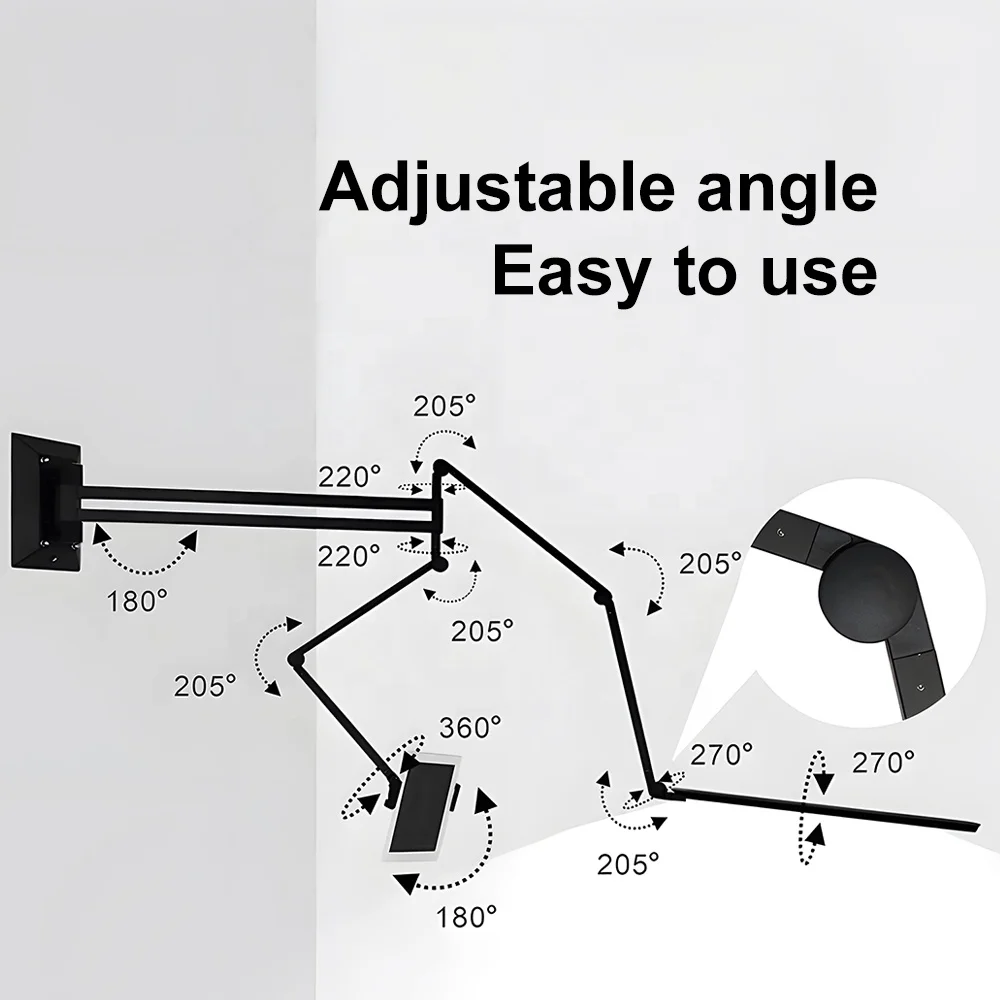 Professional equipment fixed to the wall Tattoo Light Emitting Diode 360 degree adjustment Remote control adjustment