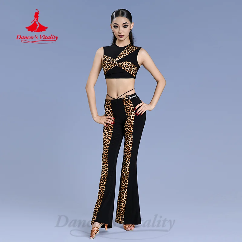 

Latin Dance Costume Customization Comfortable Elegant and Slimming Practice Set Women's Tango Chacha Samba Performance Costumes
