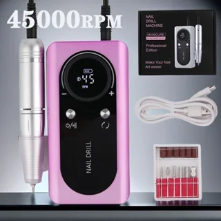 

45000RPM Professional Electric Nail Drill Manicure Machine With Pause Mode Electric Nail File Nail Sander For Acrylic Gel Nails