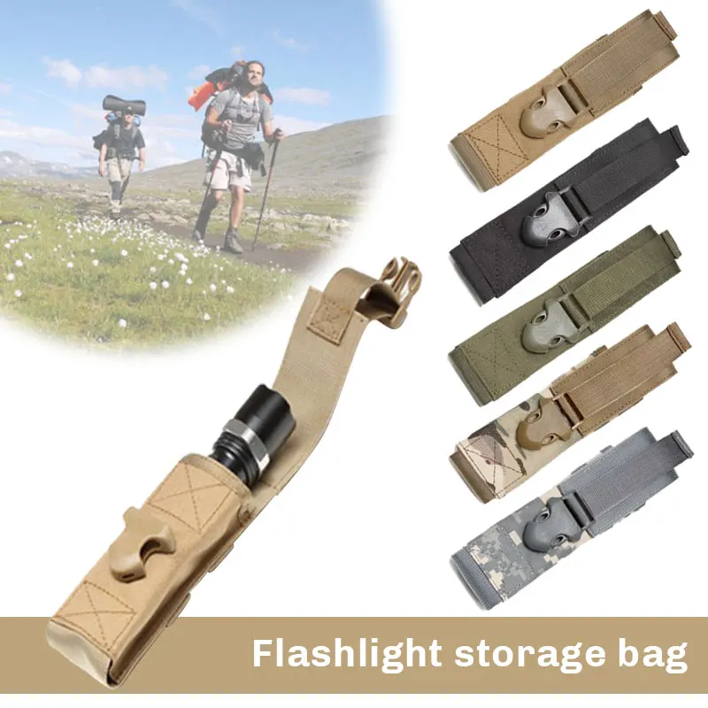 

Multifunction Tactical Molle Flashlight Pouch LED Torch Holster Waist Pack Outdoor Tool Bag Camping Hunting Accessories Pack