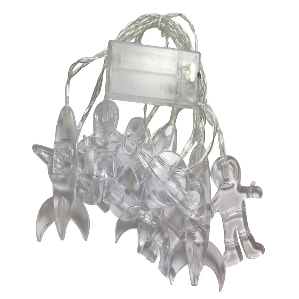 

20 Leds Astronaut Spaceship String Light 3 Meters Operated Decorative Night Lamp Romantic Home Party Garden Festival