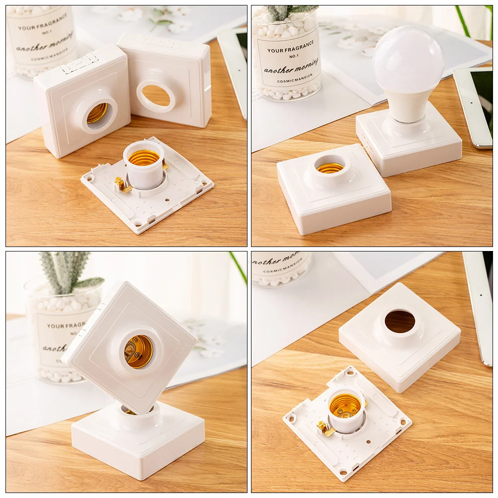 

5Pcs Vintage Style E27 Lamp Holder Durable Light Socket Easy Install for Bedroom Kitchen Bar LED Lighting E27 Lamp Socket