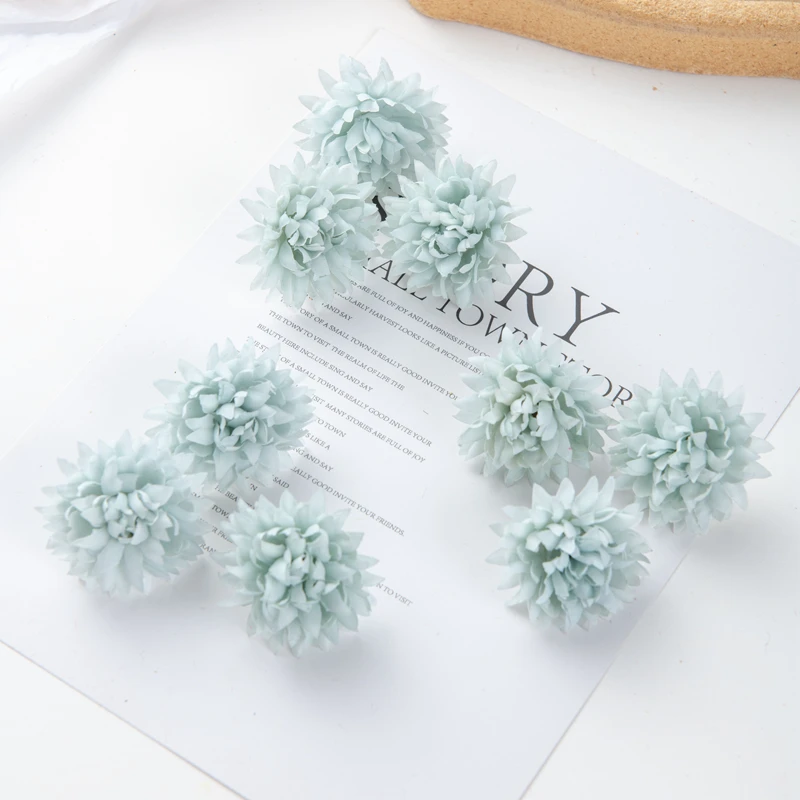 50PC Künstliche Blumen Sammelalbum Diy Geschenk Pralinenschachtel Hochzeit Garten Rosenbogen Weihnachtsdekorationen für Zuhause Gefälschte Seide Nelke – Detail 19