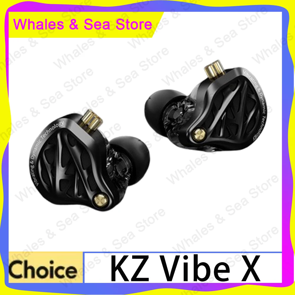 

Kz-Vibe X Headphones Hifi Dynamic Wired Headset Ergonomics Hm Curve Tuning Customized Headphones Gifts