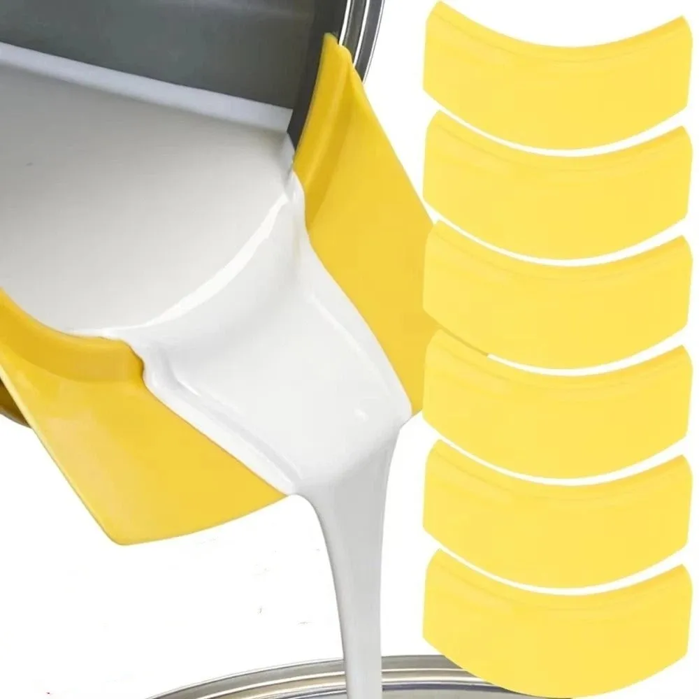 Portable Paint Can Spout Plastic Reusable Pouring Spout Multi Function All In One Pouring Accessory For Pint Quart Painting Cans