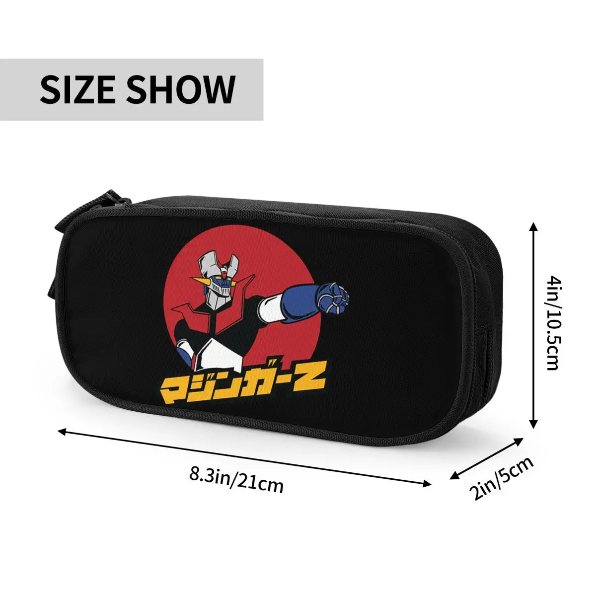 Mazinger Z Robot Pencil Case Goldorak Grendizer Actarus Manga Pencilcases Pen for Student Bags Office Gift Stationery