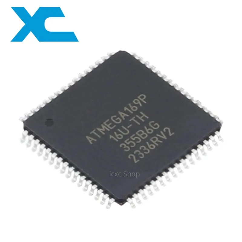 

ATMEGA169P-16AU TQFP-64 8-битный микроконтроллер AVR 16 МГц
