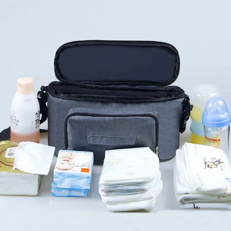 Wasserdichte Wickeltaschen, große Kapazität, Organizer-Tasche für den Kinderwagen, multifunktionale Reisetasche, Aufbewahrungstasche für Mütter und werdende Mütter. – Detail 4