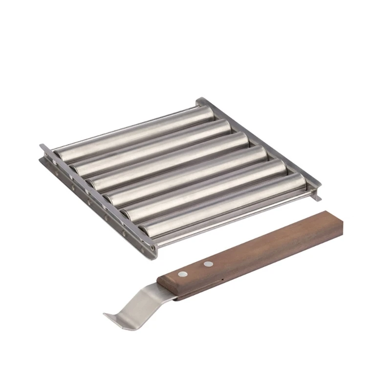 

Roller Stainless Steel Sausage Roller Rack for Evenly Cooked A0KF