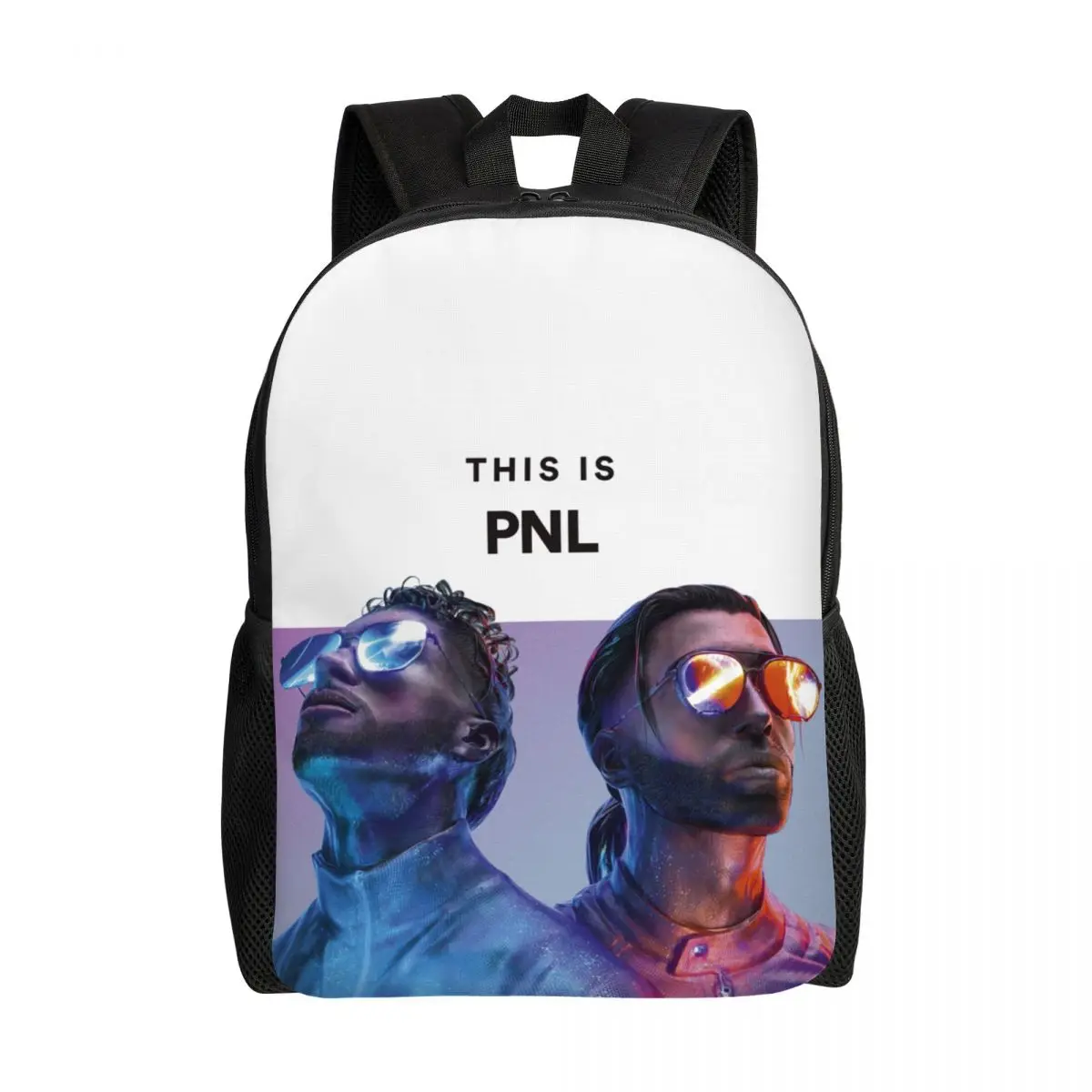 

This Is PNL Laptop Backpack Men Women Casual Bookbag for College School Student French Rap Band Bag