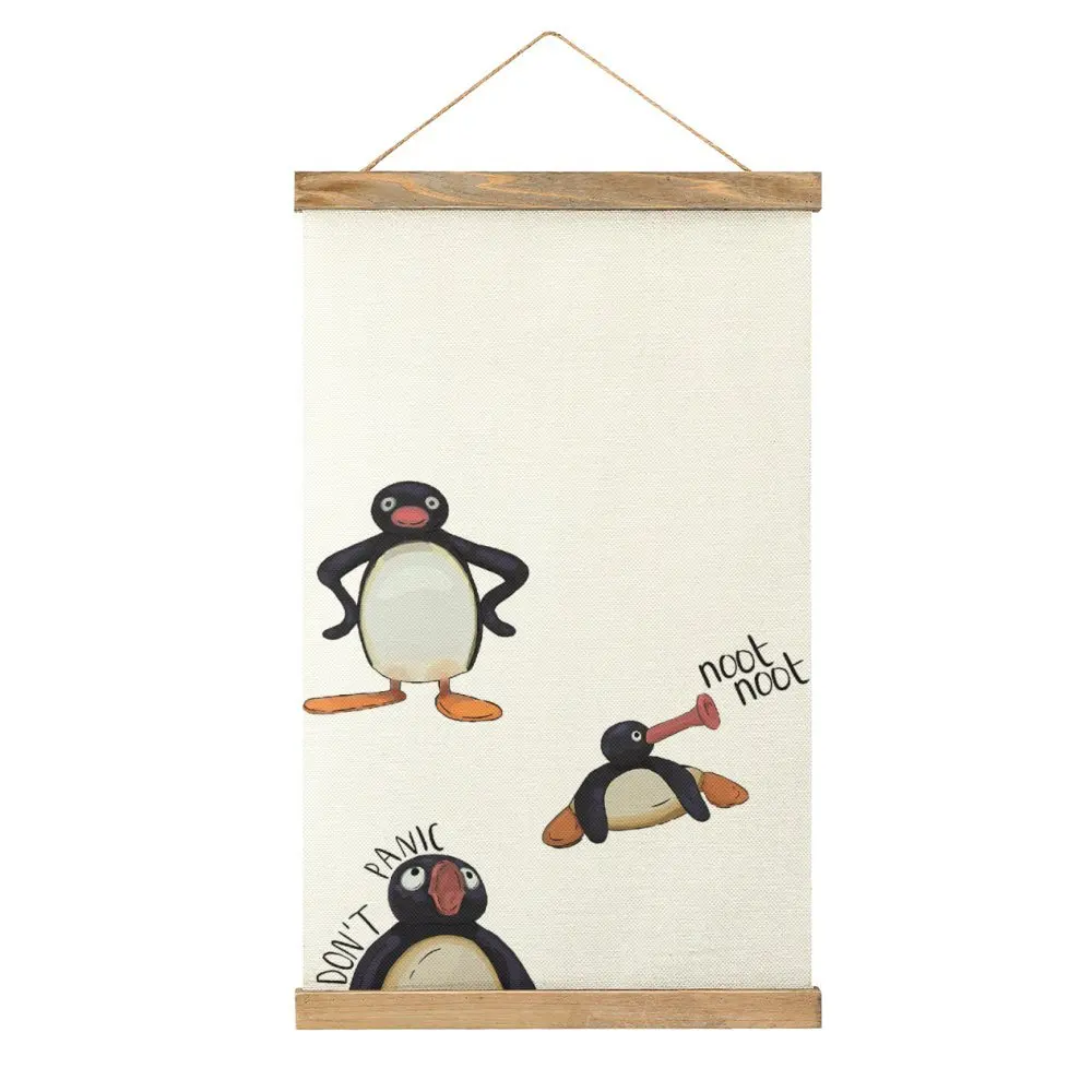 

Pingu Pack For Sale Canvas Hanging Picture Hot Sale Mural Restaurant Wall Decoration Cool Style Decorate