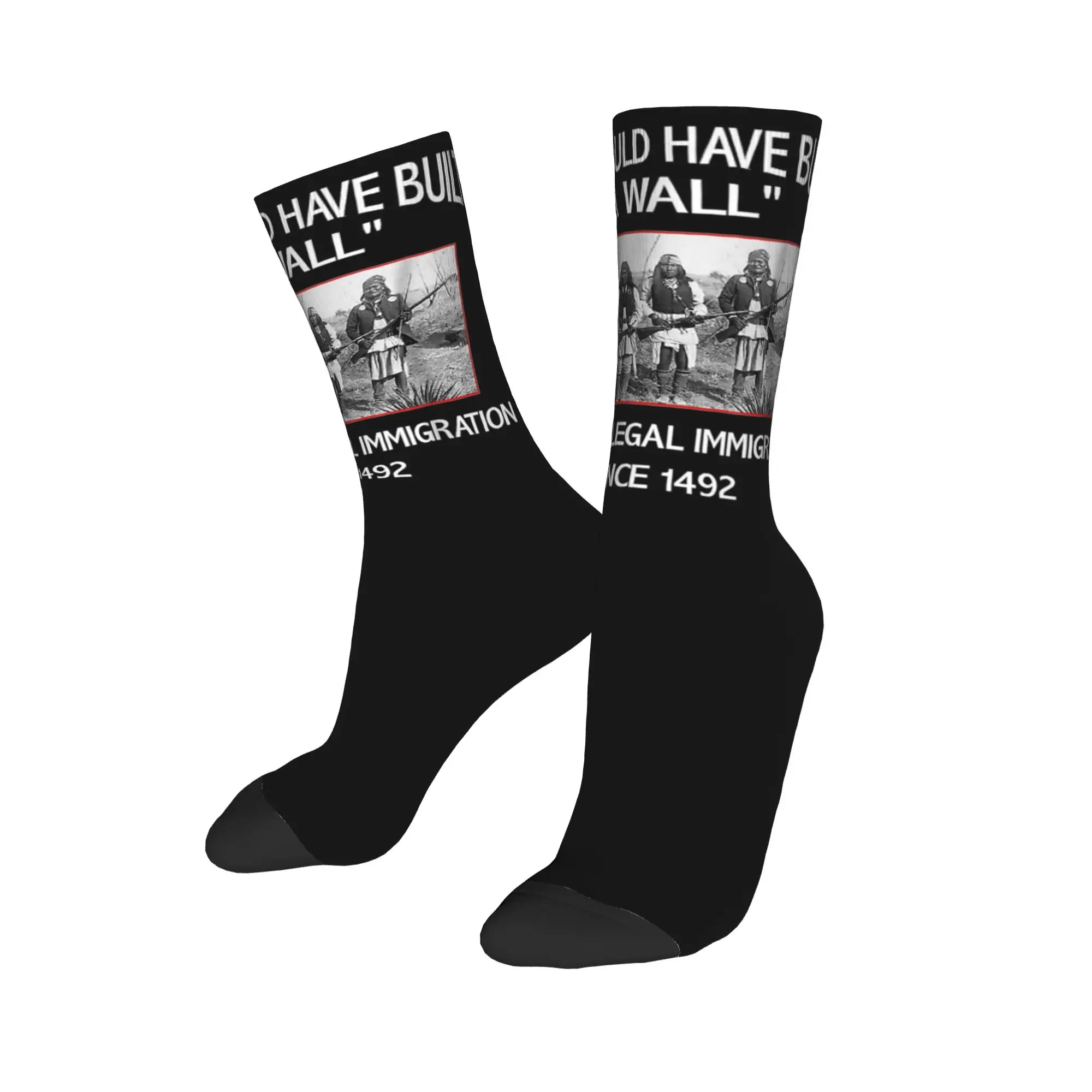 The Original Homeland Security Socks Men's Women's Polyester Funny Socks Spring Summer Autumn Winter Middle Tube Socks Gift