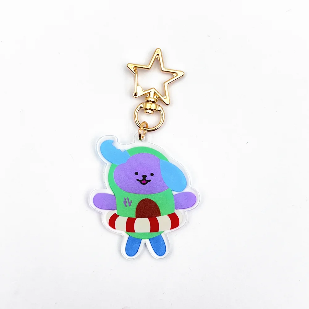 Thailand Stars Jimmysea Perthchimon Forcebook Geminifourth Cosplay Key Chain Acrylic Keychains Bag Pendant Keyring Accessories