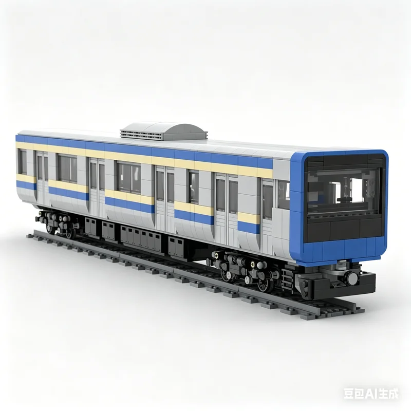 Immagine 5: 2489 Pezzi JR East E235 Treno Pendolare, Carrozza MOC, Modello Ferroviario Creativo, Giocattolo Educativo da Assemblare, Collezione, Regalo di Natale