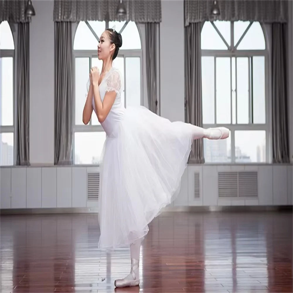 Adults Professional Tutu Ballet Swan Lake Costumes Girls Ballet Tutu Skirt Puff White Classic Ballet Dress Ballet Dance Costumes