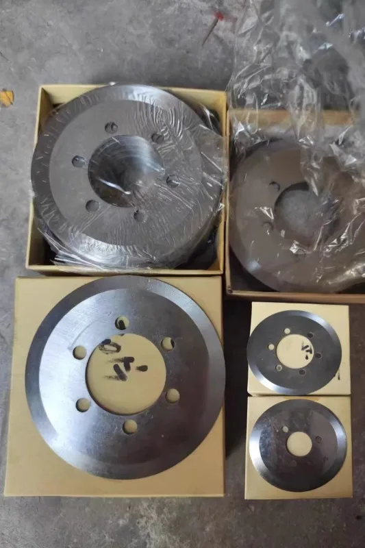 Stretch film packaging machine longitudinal cutting blade round blade slitting blade accessories