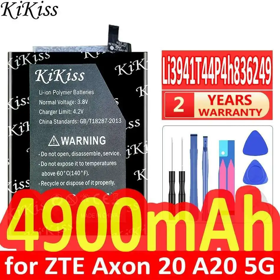 

Mobile Phone Battery Li3941t44p4h836249 Safe Long-Lasting Performance 4900Mah For Zte Axon 20 A20 5G Standard Edition A2121
