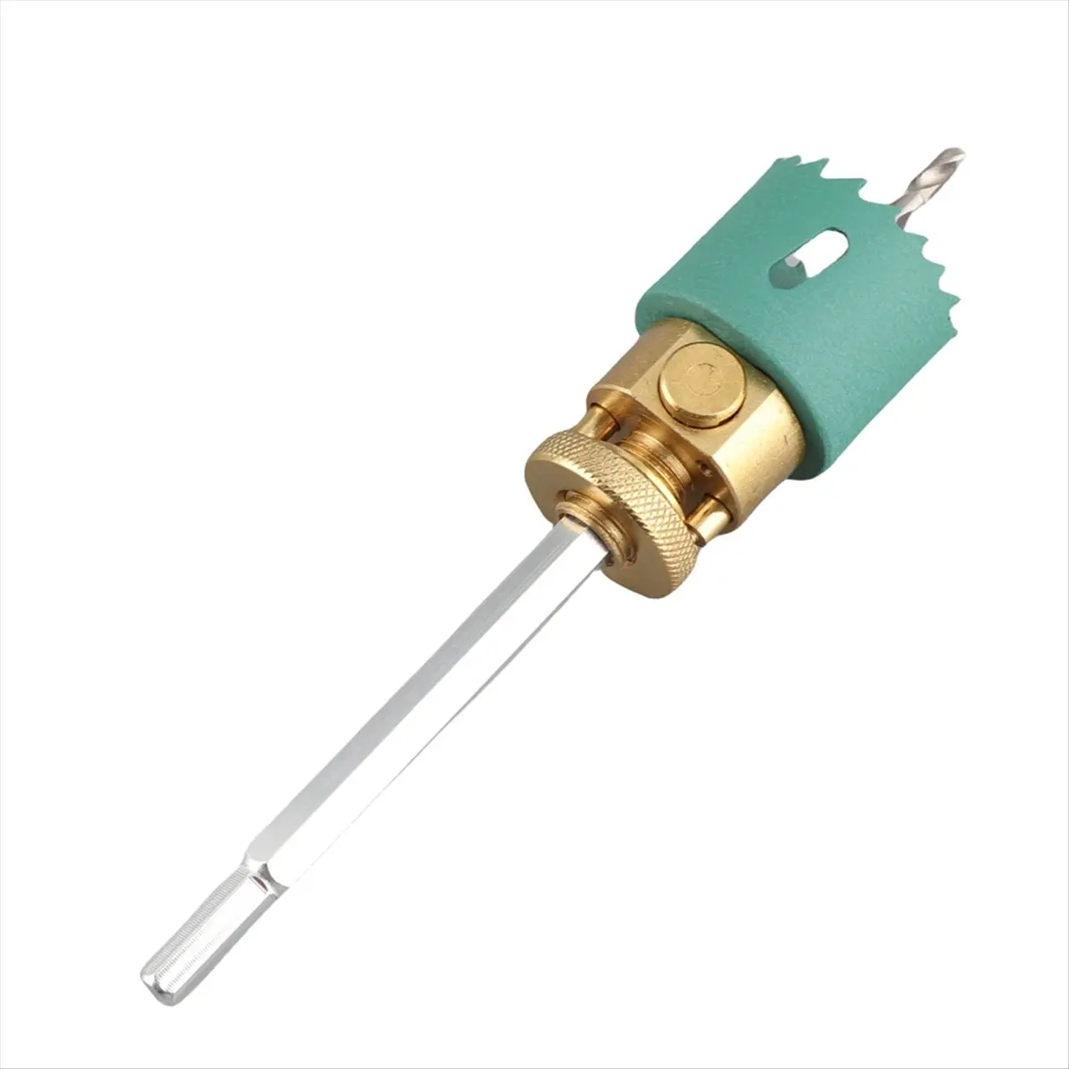 Reliable- Rapid Hole Cutter Quick Coring Hole Opener Hex Shank Hole Cutter with Connecting Rod for Wood Gypsum Board A