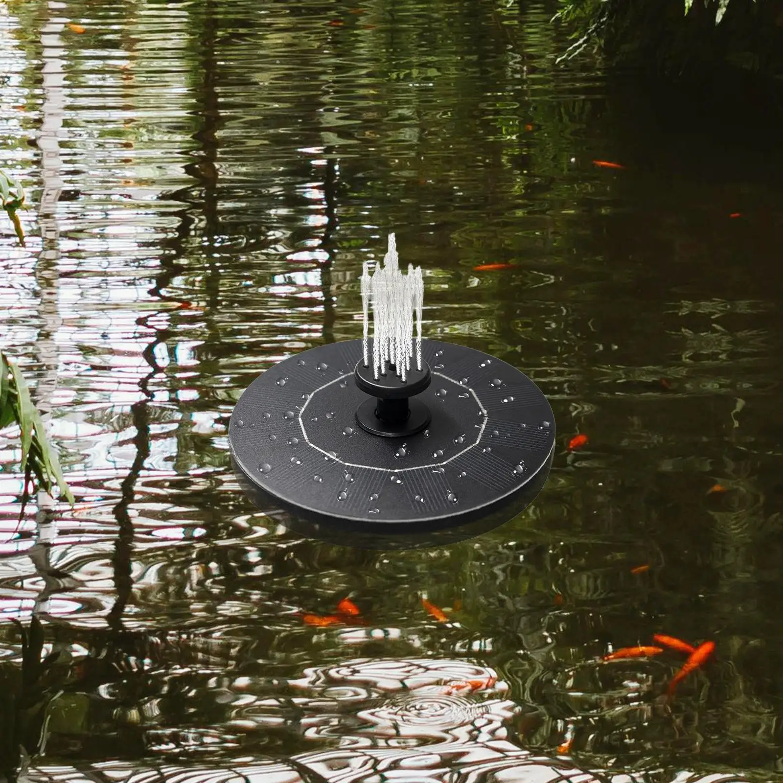 مضخة نافورة حمام الطيور الشمسية 1 وات مع 6 فوهات مختلفة مضخة نافورة شمسية لحوض السمك وحمام الطيور ديكور نافورة خارجي