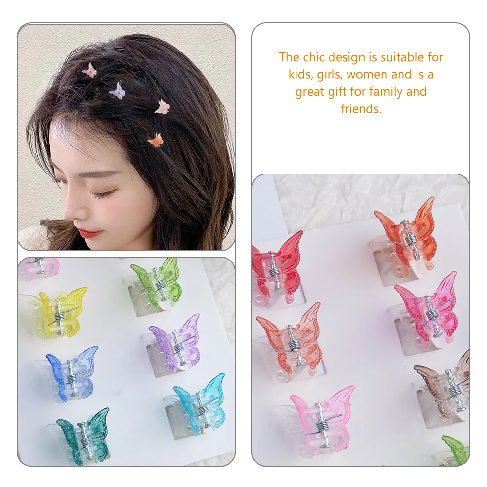 

24 Pcs Clip Delicate Hair Clips Mini Small Claw for Daily Wear Resin Girls