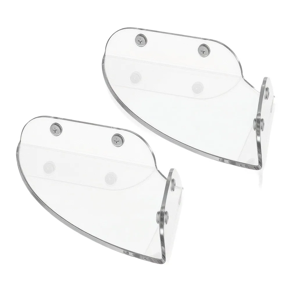 Iridescent for acrylic Corner Shelves Set of 2 for Floating Wall Storage Providing Space Optimization in Multiple Rooms