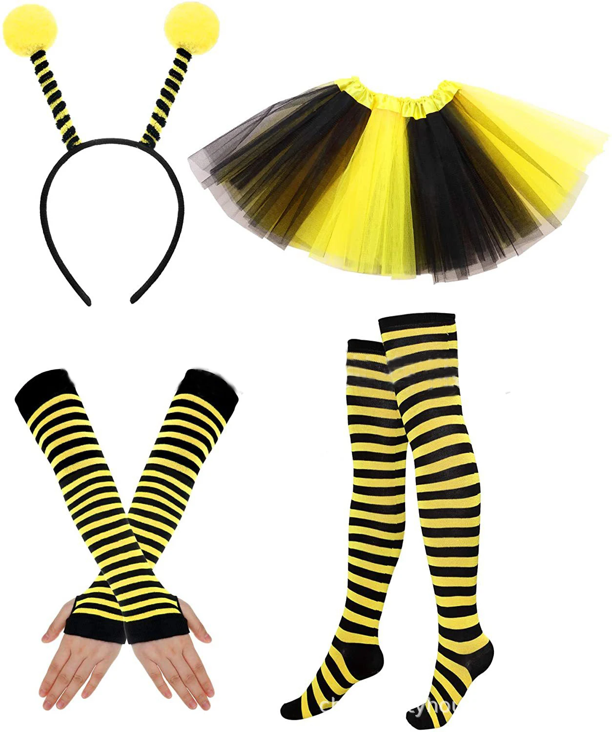 Ragazze ragazzo bambini Cartoon Bee Ant fascia gonna calze occhiali ala animale festa di compleanno accessori Costume di natale