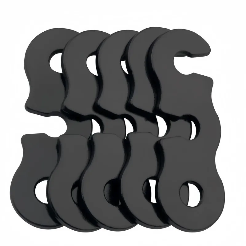 48Pcs Adjustable S-shaped Guyline Tensioner, durable clip for tent & awning, meets all camping rope fixing demands