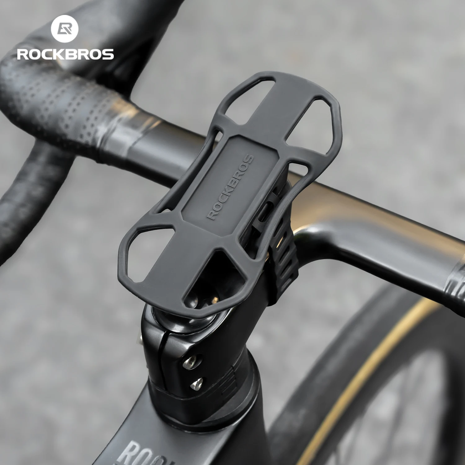 ROCKBROS Mobile Phone Holder Silicone Quick Release Navigation Bracket Road Bike Bicycle Driving Mobile Phone Holder