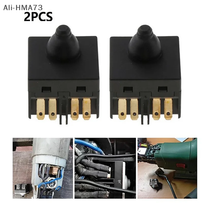 

HMA73-2pcs Replacement Push Button Switch For Angle Grinder GWS6-100 Polisher