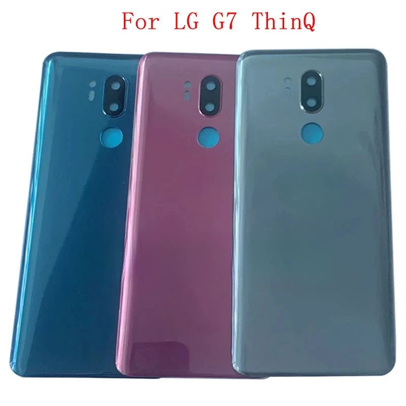 

Задняя крышка, задний чехол для LG G7 ThinQ, крышка батарейного отсека с запасными частями для объектива камеры