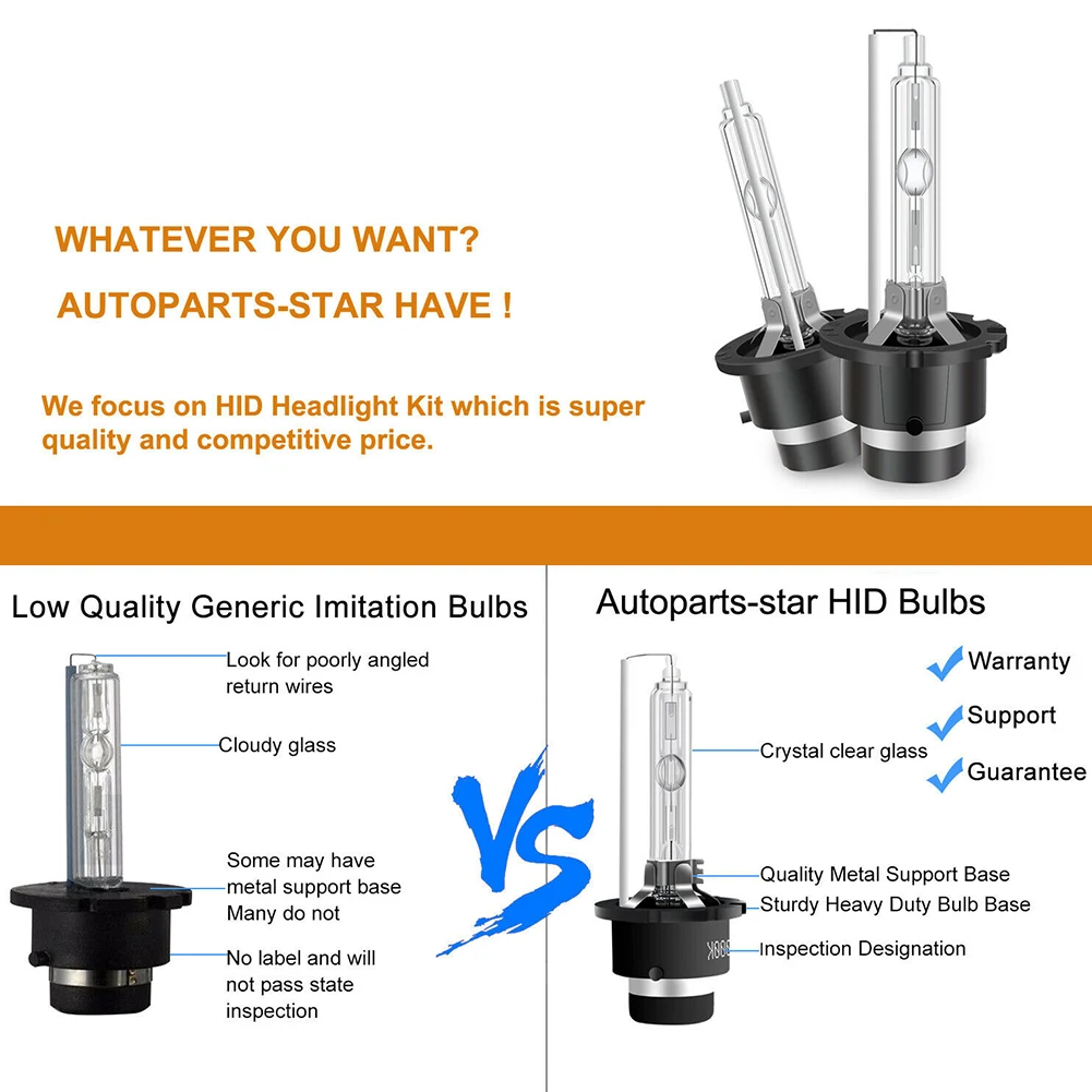 Car Headlight Bulb 12V Vehicle 6000k LED Light Lo/hi Beam Parts Replacement White 2pcs / Set 6000K Accessories