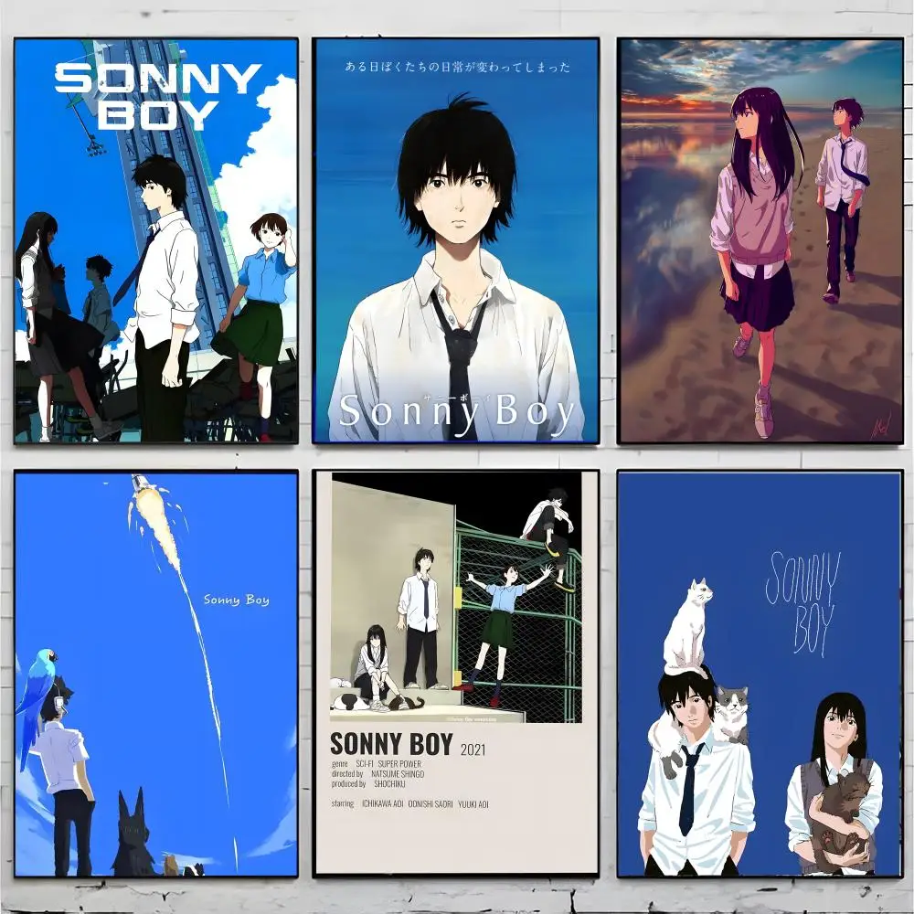 surreal anime decor S-Sonny Boy Poster Premium Decor Art & Gift for Household Lounge Home Ornaments