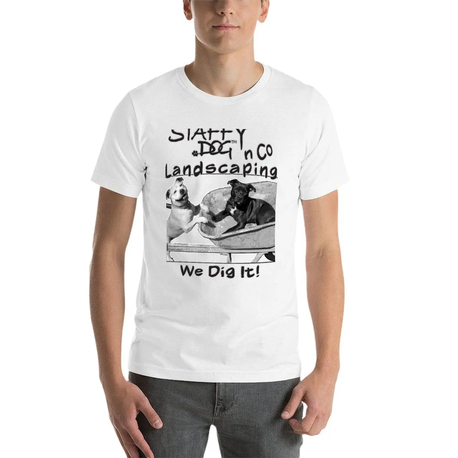 قمصان فاخرة برسومات ستافي على شكل كلب ماركة قطنية للمناظر الطبيعية. تي شيرت g Co للرجال تي شيرت رجالي 100% لتي شيرت رجالي
