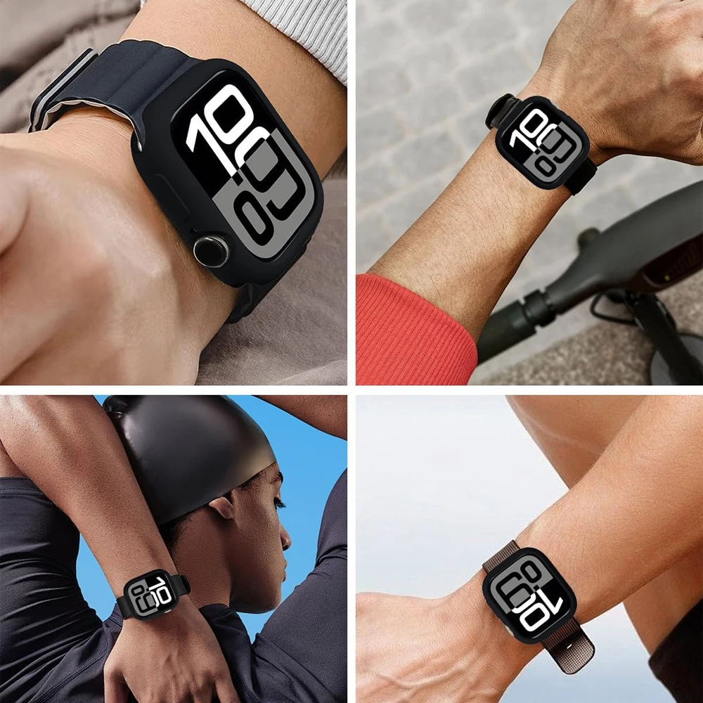 حافظة أبل 10 11 46/42 مللي متر ملحقات مقاومة للصدمات واقية من السيليكون الناعم غطاء ممتص للصدمات سلسلة iwatch حامي 2026 #6