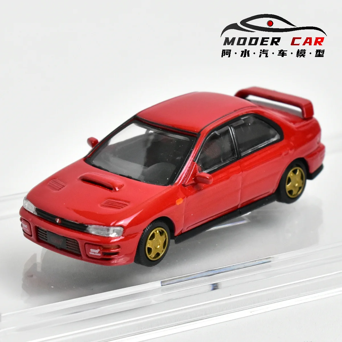 BM 1:64 Impreza WRX STi 1 1994 Hobby gegoten modelauto voor volwassenen
